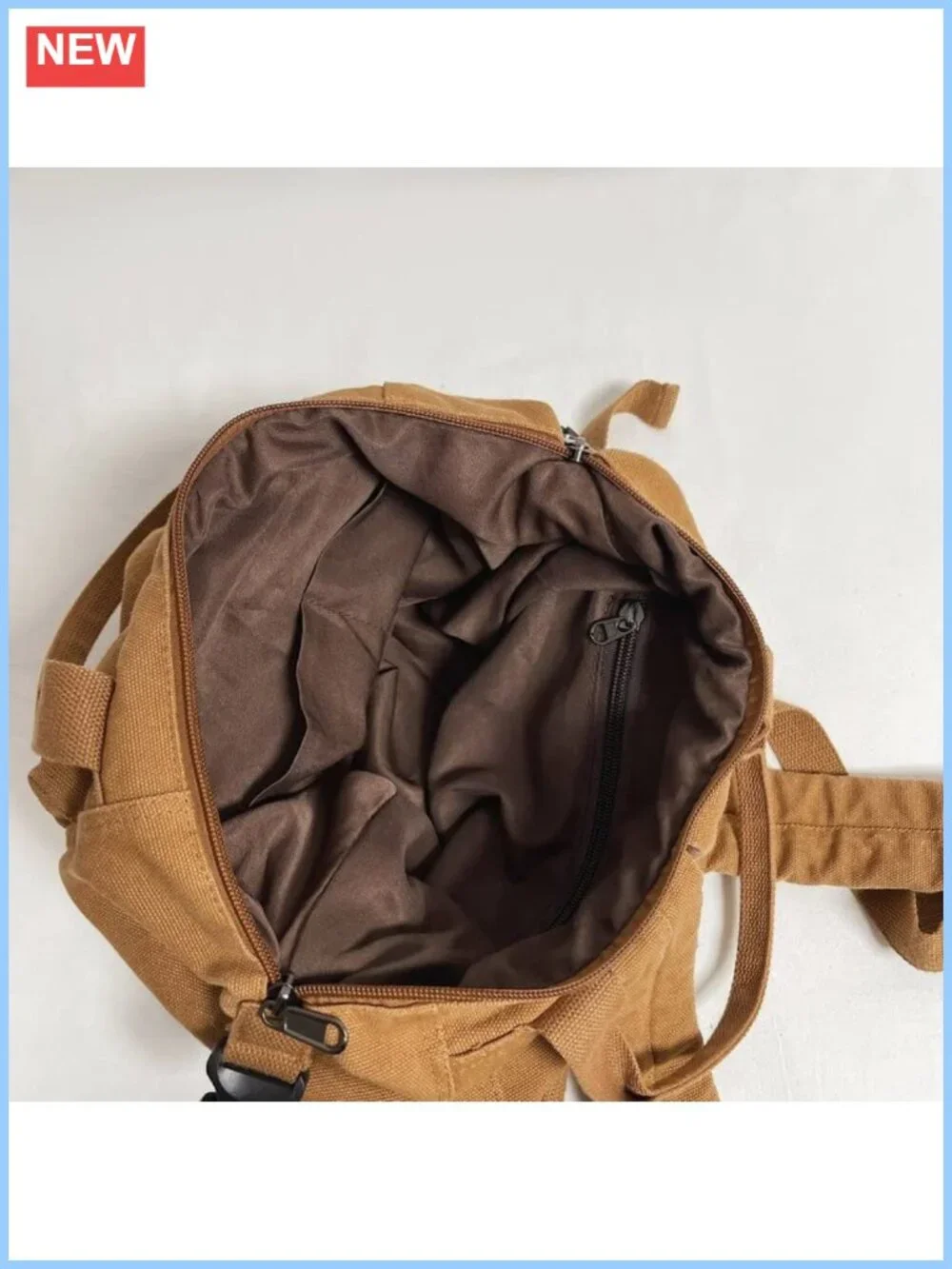 Canvas Backpack Boho Vintage Style Casual Daypack Outdoor Travel Rucksack